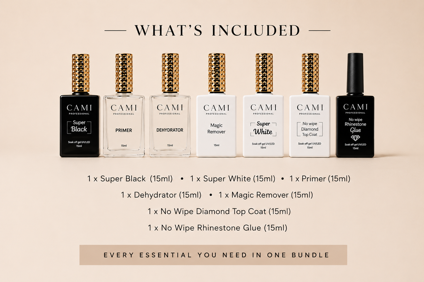 CAMI Must-Have Bundle – Prep + Shine + Essentials Kit
