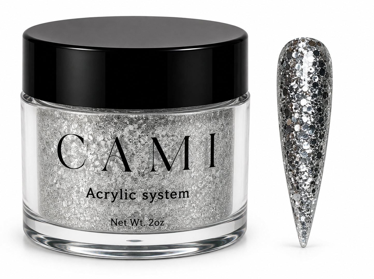 CAMI Glam Acrylic Powder – 2oz Professional Nail System