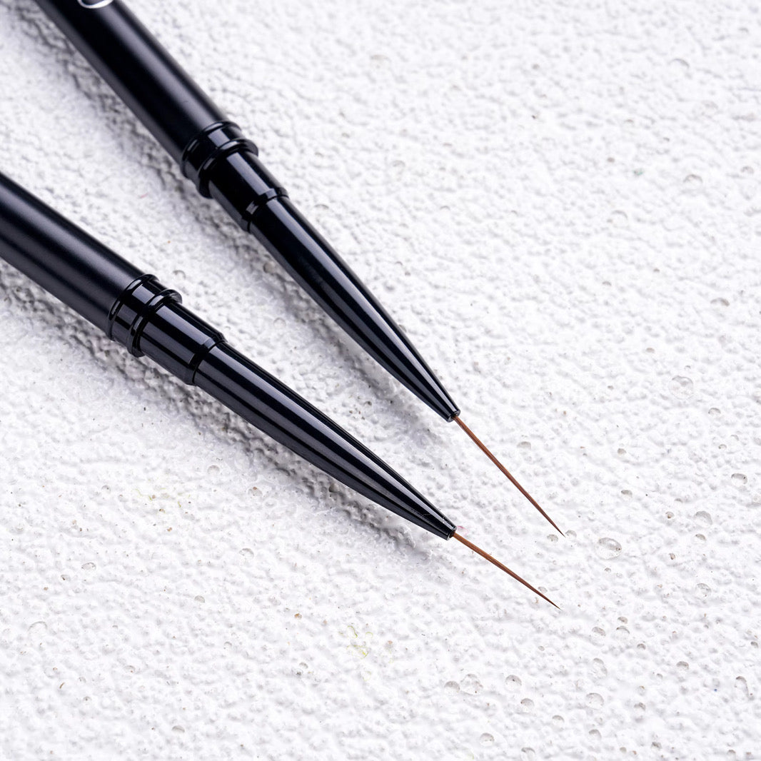 CAMI 5-Piece Nail Art Liner Brush Set – Ultra Fine Detail Brushes (Black)