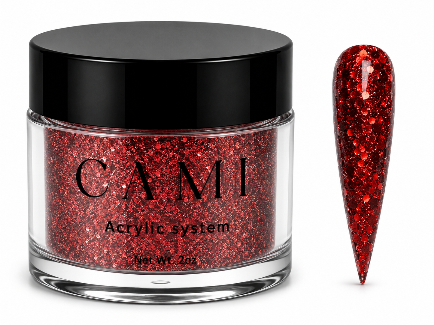 CAMI Jingle Red Acrylic Powder