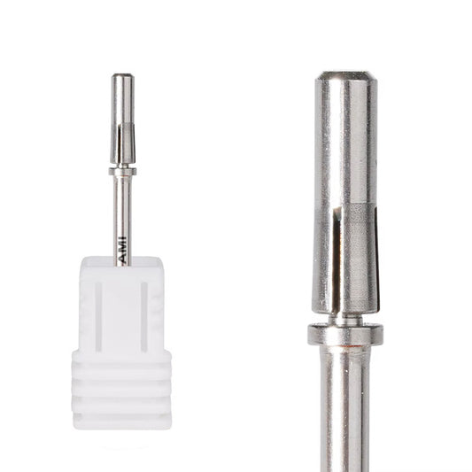 Small Mandrel-Nail Bit, 3.1 MM 3/32 stainless steel Bits for Acrylic Nails Manicure Pedicure Tool Nail Drill Head Manicure Accessory Mandrel, 1pc